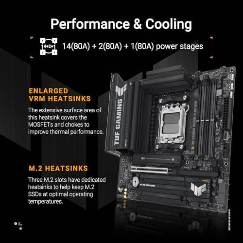 Asus B850 TUF GAMING B850M-PLUS WIFI AM5 DDR5 Micro ATX image