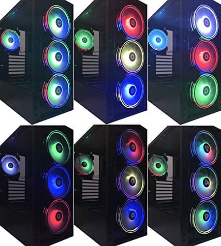 Apevia Electro 120mm White / Black RGB 57.67 CFM 6-Pack image