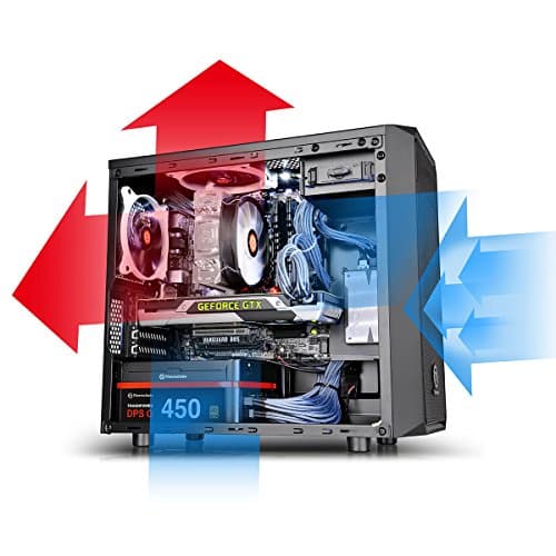 Thermaltake Versa H15 Micro ATX Mid Tower Black with Acrylic Side Panel and USB 3.2 Gen 1 Type-A, USB 2.0 Type-A image