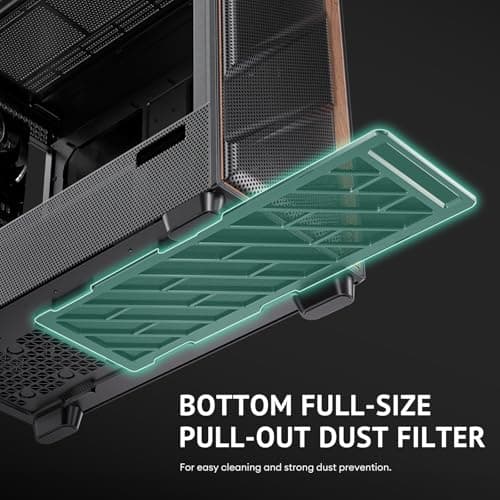 Antec FLUX PRO ATX Full Tower Black / Brown Tempered Glass image