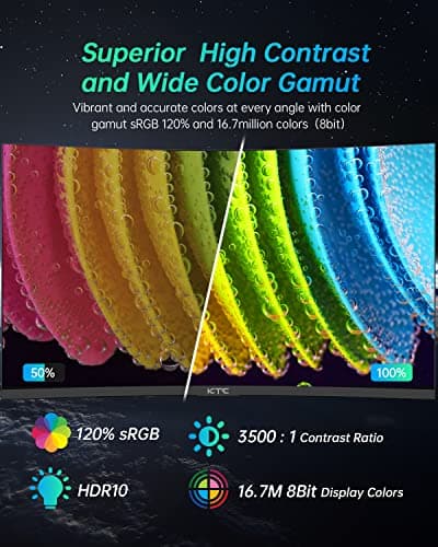 KTC H32S17 31.5" 1440p 165Hz VA Curved Monitor image