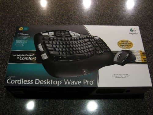 Logitech Wave Pro Desktop Wireless Ergonomic Keyboard with Laser Mouse image