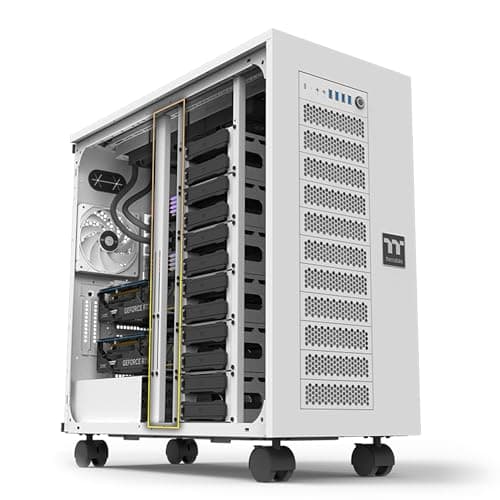 Thermaltake AX700 ATX Full Tower White Mesh Side Panel, USB 3.2 Gen 2 Type-C, USB 3.2 Gen 1 Type-A image