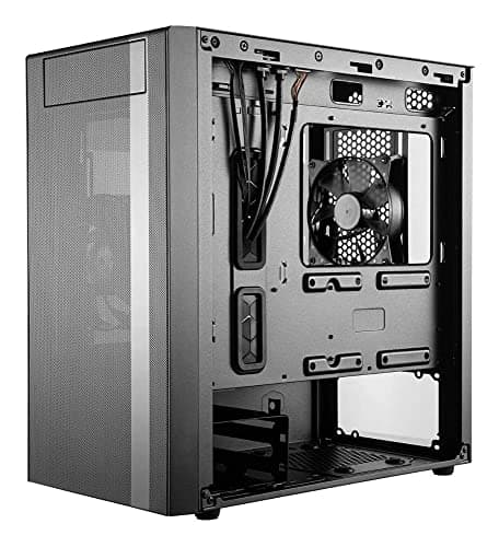 Cooler Master MasterBox NR400 (w/ODD) Micro ATX Mid Tower Black Tempered Glass Side Panel USB 3.2 Gen 1 Type-A image