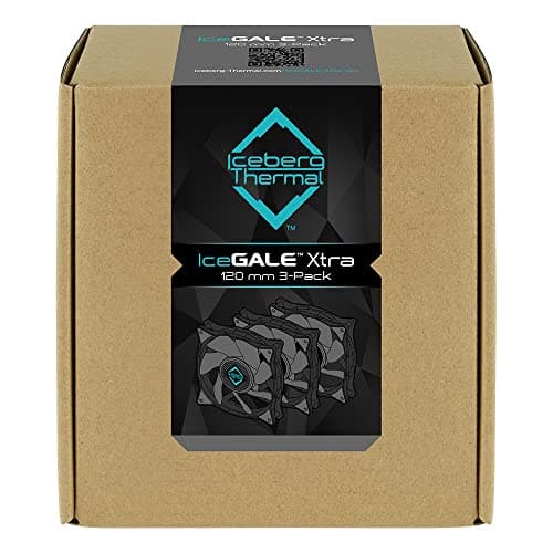 Iceberg Thermal IceGALE Xtra 127 CFM 120mm Gray PWM 3-Pack image