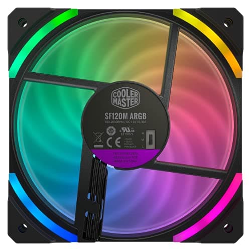 Cooler Master MasterFan SF120M 120mm Black ARGB PWM image