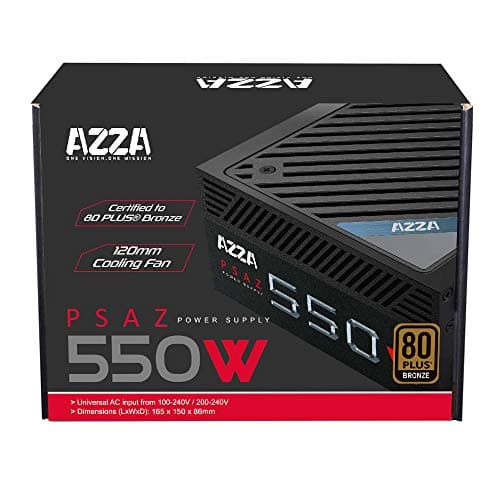 Azza PSAZ-550W Black ATX 550W Non-Modular 80+ Bronze Certified image