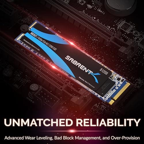 Sabrent Rocket 512GB M.2 SSD PCIe 3.0 NVMe image