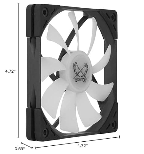 Scythe Kaze Flex Slim 120mm Black / White PWM RGB image