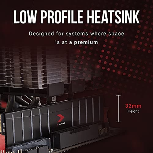 PNY XLR8 Gaming Low Profile Black / Red DDR4-3200 CL16 32GB (2x16GB) image