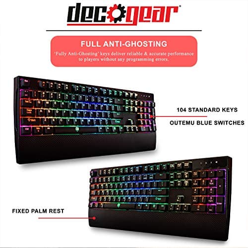 Deco Gear DGMECHBRD100 RGB Outemu Blue Wired Gaming Keyboard image