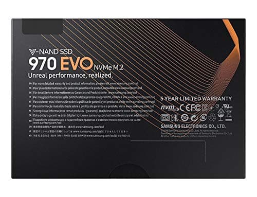 SAMSUNG 970 EVO M.2 2280 250GB PCIe Gen3. X4, NVMe 1.3 64L V-NAND 3-bit MLC Internal Solid State Drive (SSD) MZ-V7E250BW image