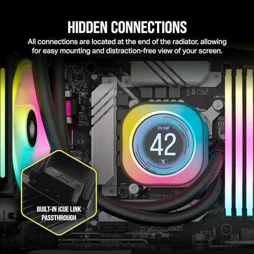 Corsair iCUE LINK H170i LCD Water 420mm Black image