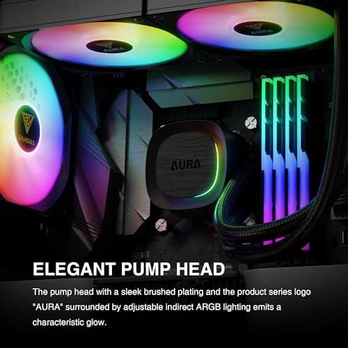 GAMDIAS AURA GL240 V2 Water 240mm 73.6 CFM image