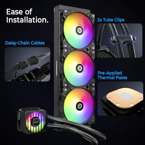 Enermax LIQMAXFLO Water 240mm 58.03 CFM Black image