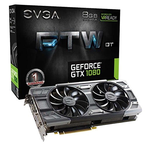 EVGA GeForce GTX 1080 FTW DT GAMING 8GB GDDR5X Black / Gray image