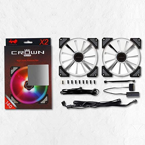 In Win CROWN 140mm Black / Clear PWM ARGB 2-Pack image