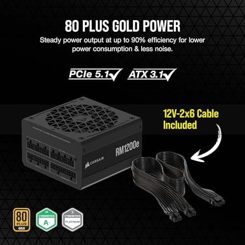 Corsair RM1200e 1200W 80+ Gold Fully Modular image