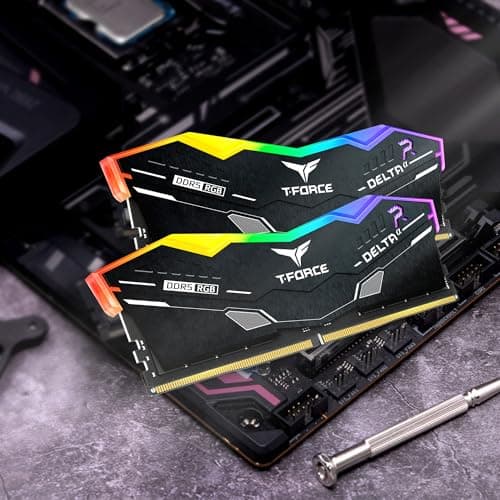 TEAMGROUP T-Force Delta RGB Black DDR5-6000 CL38 32GB (2x16GB) image