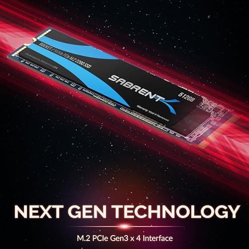 Sabrent Rocket 512GB M.2 SSD PCIe 3.0 NVMe image