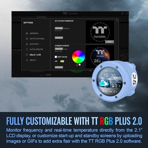 Thermaltake TH360 V2 Ultra ARGB Sync 57.05 CFM Water 360mm Blue / White image