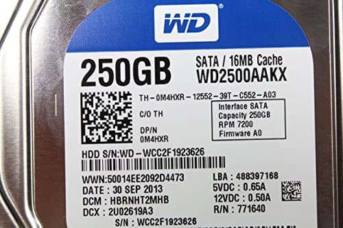 Western Digital Caviar Blue 250GB HDD 3.5" 7200RPM SATA 6.0 Gb/s image