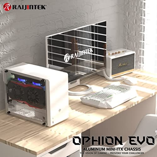 RAIJINTEK OPHION EVO Mini-ITX Desktop Black with Acrylic Side Panel and USB 3.2 Gen 1 Type-A image