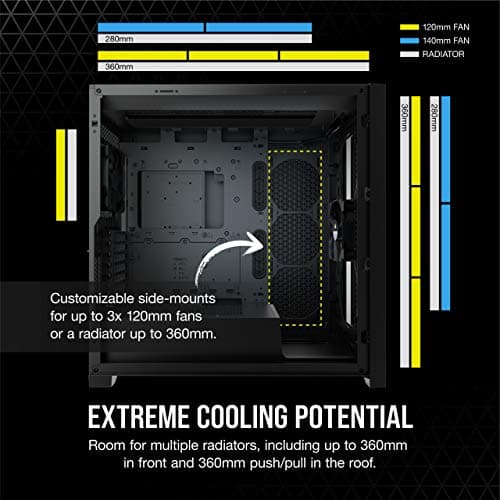 Corsair 5000D AIRFLOW ATX Mid Tower Black with Tempered Glass Side Panel, USB 3.2 Gen 2 Type-C, and USB 3.2 Gen 1 Type-A image