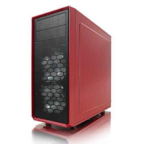 Fractal Design Focus G ATX Mid Tower Black / Red with Acrylic Side Panel and USB 3.2 Gen 1 Type-A, USB 2.0 Type-A image