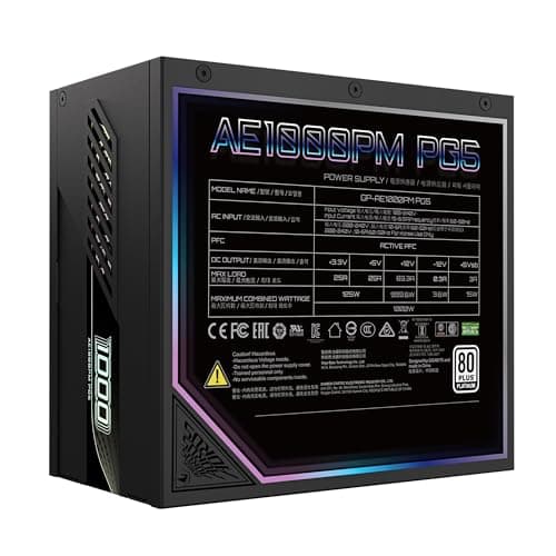 Gigabyte AORUS ELITE P1000 Black 1000W Fully Modular 80+ Platinum Certified image