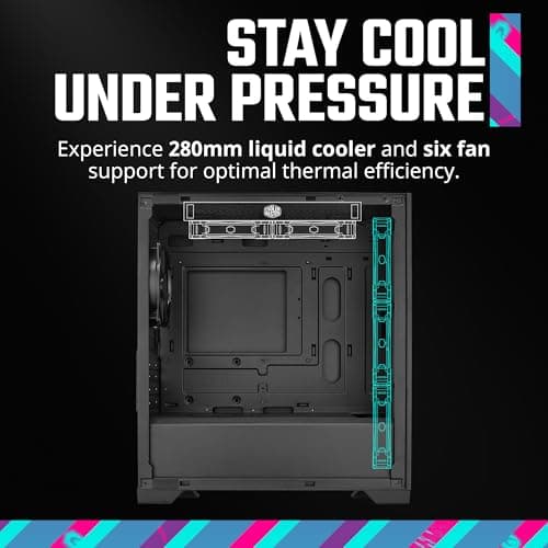 Cooler Master Elite 301 Lite Micro ATX Mini Tower Black with Tempered Glass Side Panel and USB 3.2 Gen 1 Type-C and USB 3.2 Gen 1 Type-A image