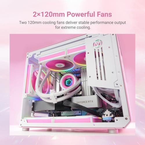 ID-COOLING FX240 INF Water 240mm 78 CFM Pink image