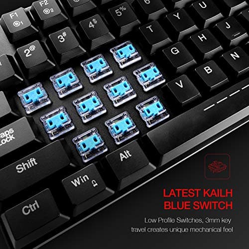 HAVIT HV-KB395L RGB Wired Mechanical Kailh Blue Gaming Keyboard image
