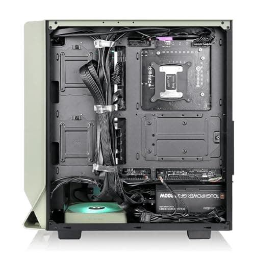 Thermaltake Ceres 350 MX ATX Mid Tower Green with Tempered Glass Side Panel and USB 3.2 Gen 2 Type-C, USB 3.2 Gen 1 Type-A image
