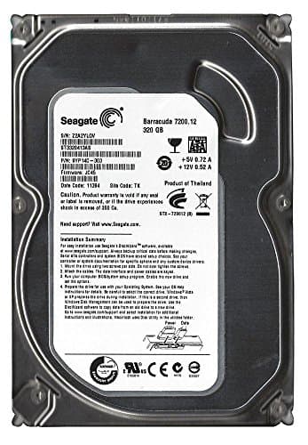 Seagate BarraCuda 320GB HDD 7200RPM 3.5" SATA image