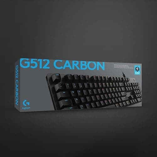 Logitech G512 CARBON Romer-G Tactile Mechanical RGB Wired Gaming Keyboard image
