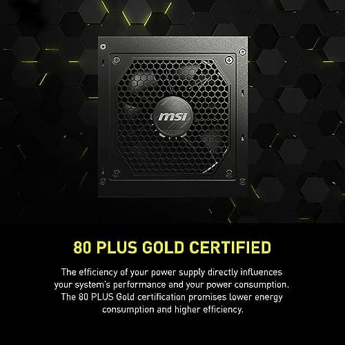 MSI MAG A750GL PCIE5 Black 750W Fully Modular 80+ Gold Certified image