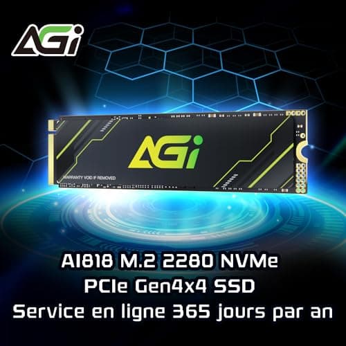 AGI AI818 2TB SSD M.2-2280 PCIe 4.0 X4 NVMe image