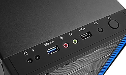 Deepcool Tesseract Mid-Tower Case (Black / Blue, Window) image