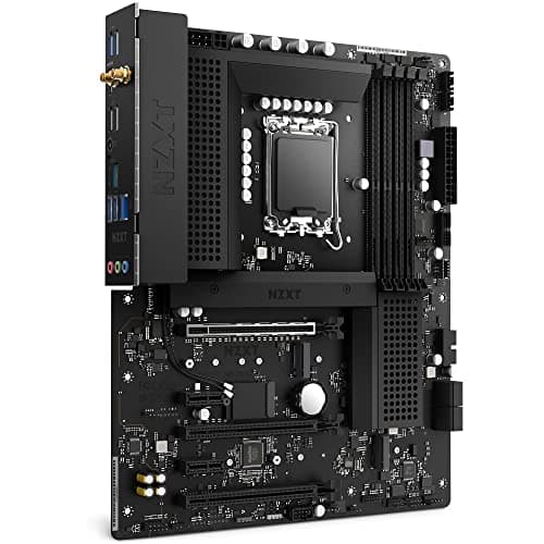 NZXT N5 Z690 Motherboard - N5-Z69XT-B1 - Intel Z690 chipset (Supports 12th Gen CPUs) - ATX Gaming Motherboard - Integrated I/O Shield - WiFi 6E connectivity - Bluetooth V5.2 - Black image