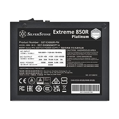 Silverstone Extreme 850R Black SFX 850W Fully Modular 80+ Platinum image