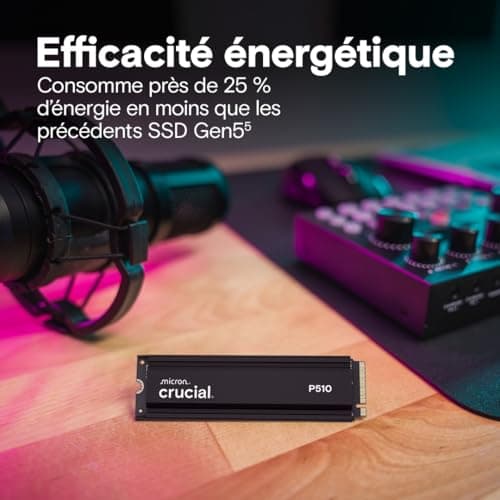 Crucial P510 W/Heatsink 2TB M.2-2280 SSD PCIe 5.0 NVMe image