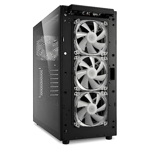 SHARKOON TG5 ATX Mid Tower Black / Red with Acrylic Side Panel and USB 3.2 Gen 1 Type-A, USB 2.0 Type-A Front Panel image