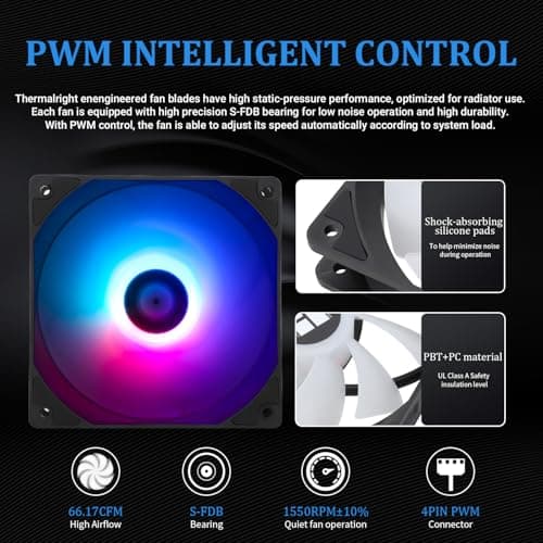 Thermalright AQUA ELITE ARGB V4 66.17 CFM Water 240mm Black image