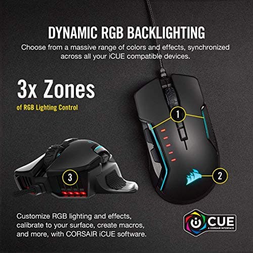 Corsair GLAIVE RGB PRO Optical Wired Gaming Mouse image