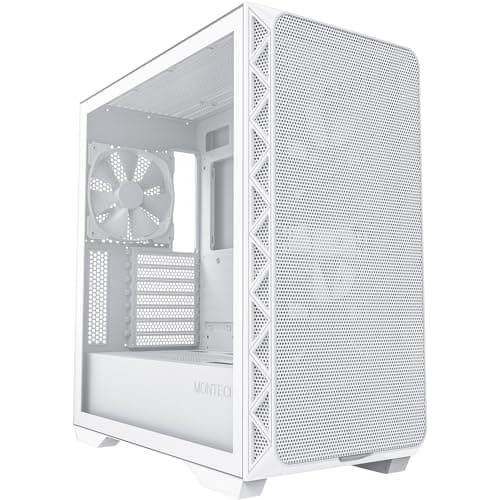 Montech AIR 903 BASE ATX Mid Tower White Tempered Glass Side Panel main image