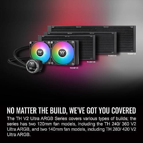 Thermaltake TH420 V2 Ultra ARGB Sync 84.32 CFM Water 420mm Black image