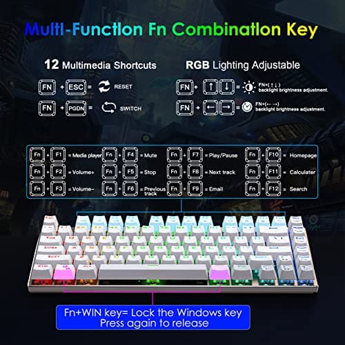 E-element Z88RGB81WRZ Wired Mini Mechanical Keyboard image