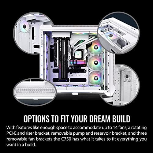 Thermaltake CTE C750 Air ARGB ATX Full Tower White Tempered Glass Side Panel image