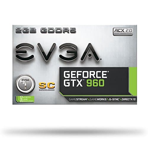 EVGA Superclocked GeForce GTX 960 2GB GDDR5 Black / Silver image